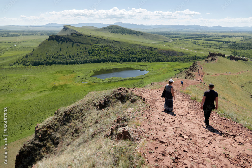 Mountain range Chest in Khakassia.