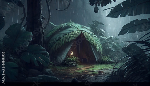 rain on the tent in the forest  tropic  quiet  calm  peaceful  meditation  camping  night  relax  4k  HD  wallpaper  explore