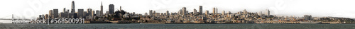 San Francisco Skyline with transparent sky
