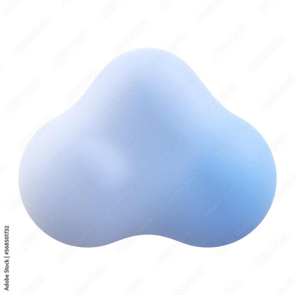 Cloud 3d render icon illustration Cloud 3d render icon illustration