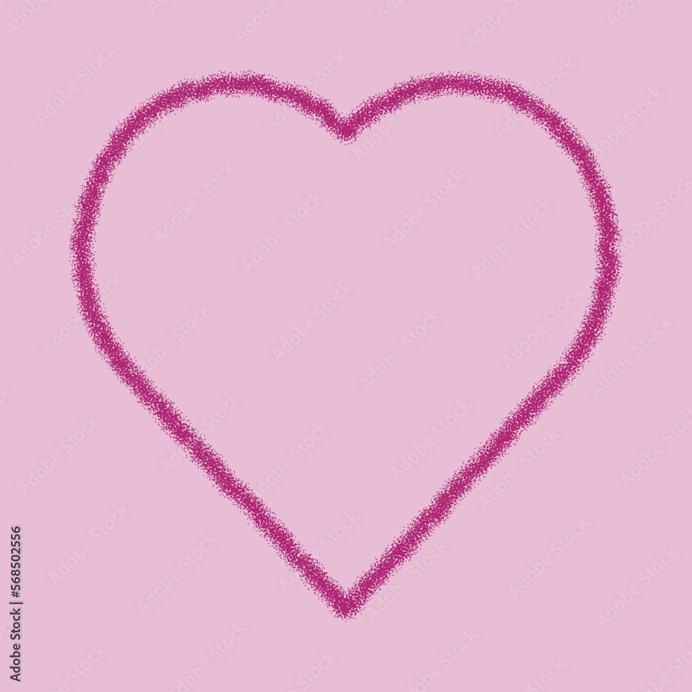 Stipple Dots Love Heart Pink Icon