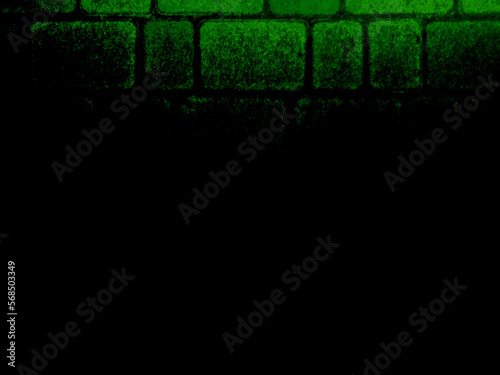 Dark and green vector grunge background of paving slabs covered with snow. UHD 4K wallpaper. For screen, desktop, site design, overlay, stencil, banner, stylization, design and polygraph. Good texture
