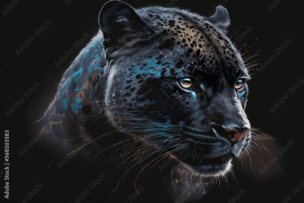 Black Panther Wallpaper 4K, Black background, AMOLED, 5K