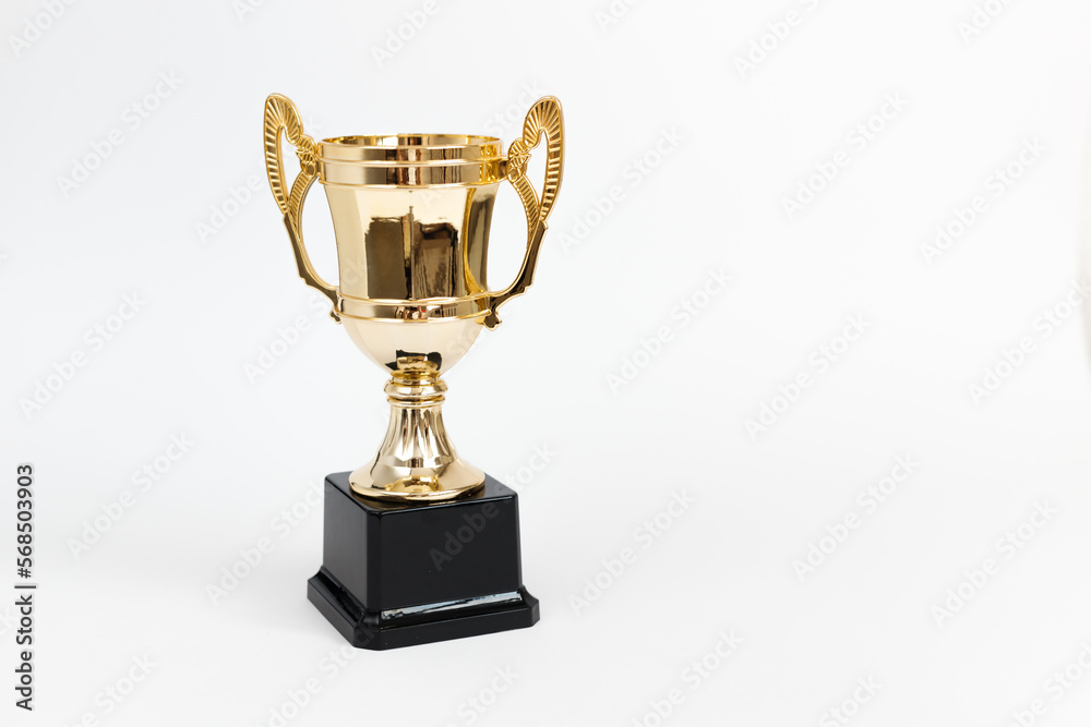 Golden Winner prize Cup on White background. Golden Winner prize Cup on White background.