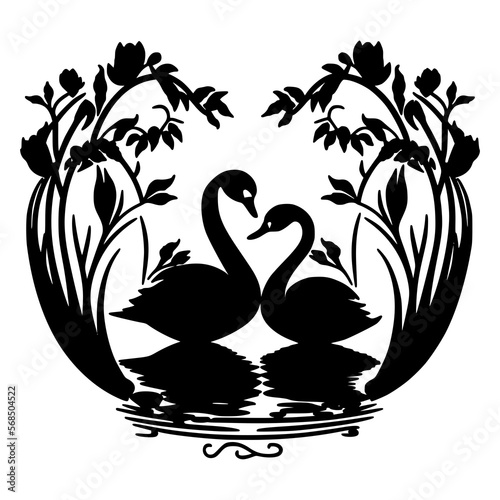 Valentine Swans