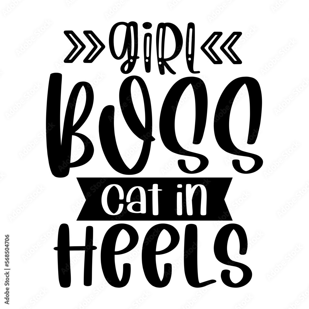 Obraz premium Girl Boss Cat in Heels
