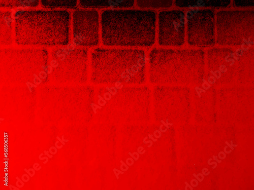 Red and dark vector grunge background of paving slabs covered with snow. UHD 4K wallpaper. For screen, desktop, site design, overlay, stencil, banner, stylization, design and polygraph. Good texture