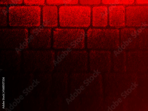 Dark red vector grunge background of paving slabs covered with snow. UHD 4K wallpaper. For screen, desktop, site design, overlay, stencil, banner, stylization, design and polygraph. Good texture