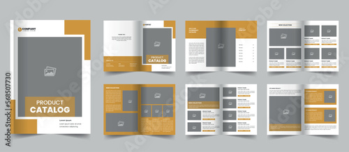 Multipurpose product catalog template design or company  brochure, interior catalogue template