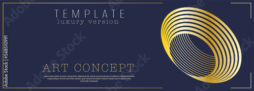  idea of an abstract composition for the design of a poster, banner, poster, cover or postcard. Premium version of the corporate style. Template for interior design, prints and decorations. 