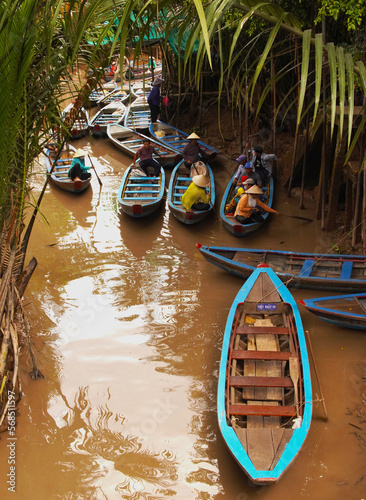 boats on the river Mekong