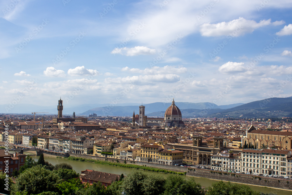 A panoramic view of the Florence skyline.