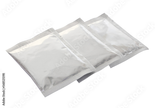 plastic package bag isolated with clipping path for mockup