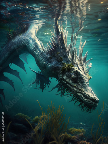 underwater dragon - KI © Sven Bachstroem