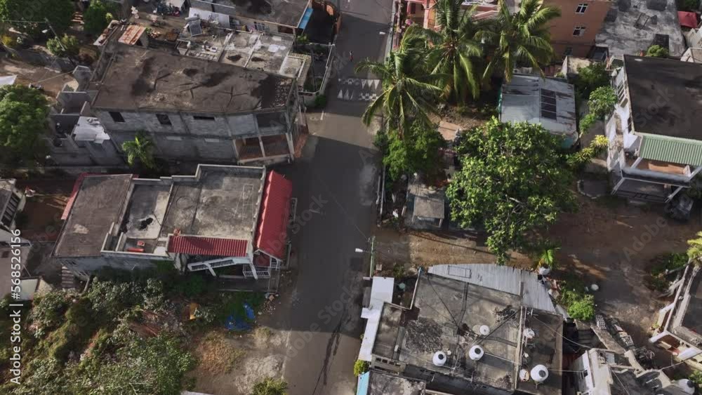 Trou D'eau Douce Village Top View, Mauritius Trou D'eau Douce Village Top View, Mauritius