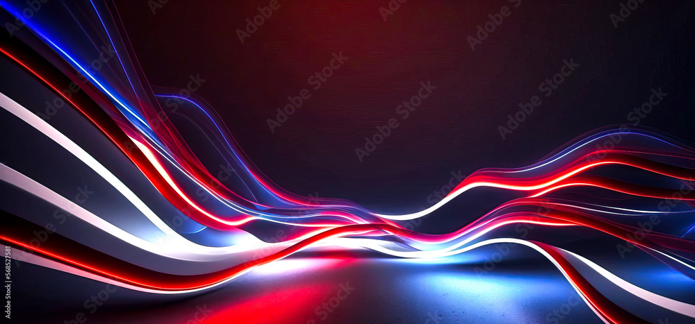 Rot-weiss-blaue Welle, ki generated Rot-weiss-blaue Welle, ki generated