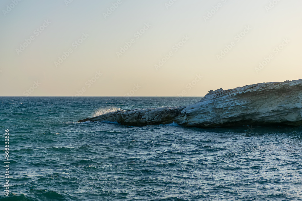 White cliffs beach on the island of Cyprus White cliffs beach on the island of Cyprus