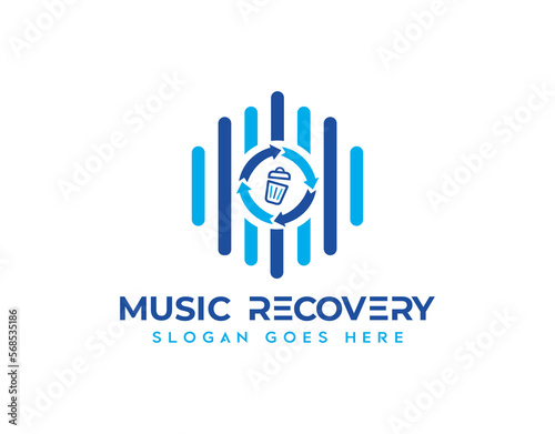  Music recovery logo or icon sign symbol vector © Master Design