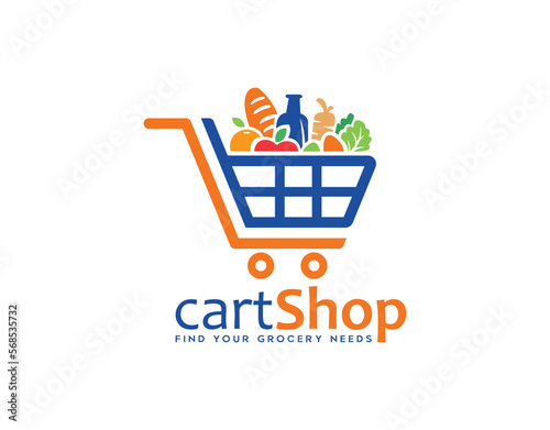  Trolley for Shop Logo or icon sign symbol vector