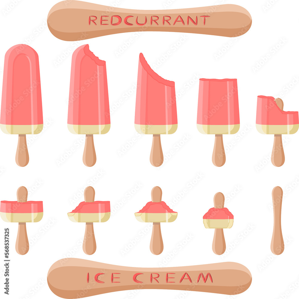 Big set various sweet tasty natural ice cream Big set various sweet tasty natural ice cream