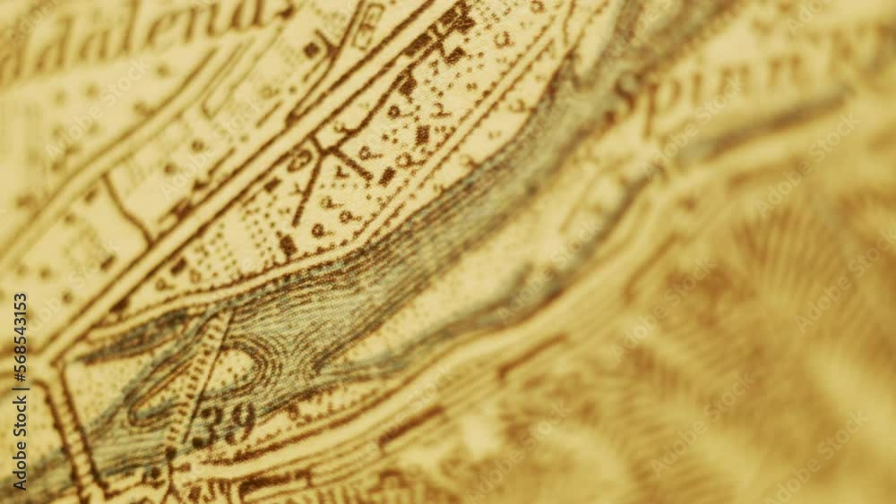old map of north east of italy, gorizia and isonzo