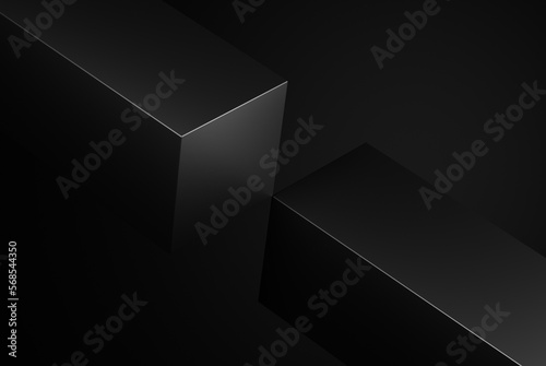 Dark minimalistic geometrical background © Radosaw