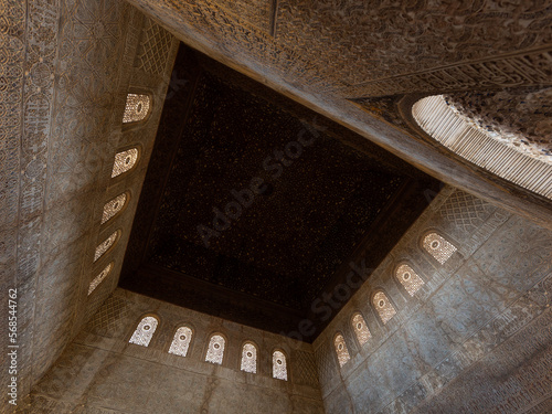 Nasrid Palaces in the Alhambra in Granada, Andalusia, Spain, Unesco heritage