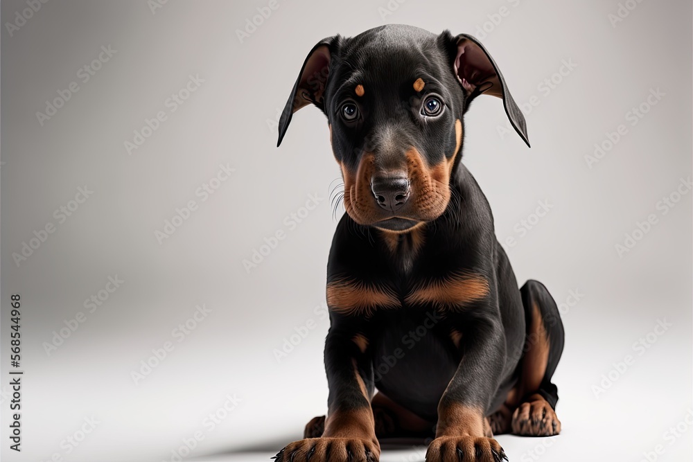 Doberman pinscher dog