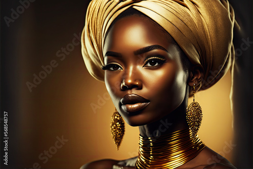 African Woman Model Fashion