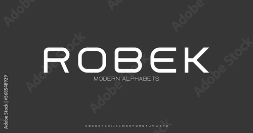 Modern Sports tech font typography. MINIMAL vector typeface for a company. Minimal gaming fonts for logo design.	
