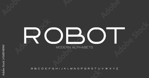 Modern Sports tech font typography. MINIMAL vector typeface for a company. Minimal gaming fonts for logo design.	
