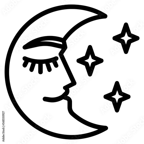 crescent moon icon