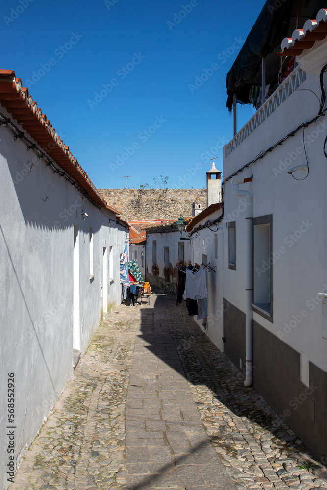 A narrow street in Serpa city - Portugal