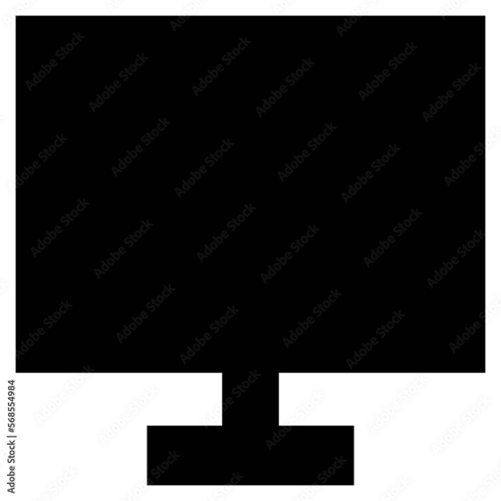 Obraz premium computer monitor vector, icon, symbol, logo, clipart, isolated. vector illustration. vector illustration isolated on white background.