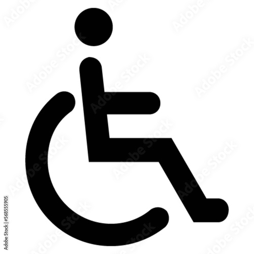 disabled vector, icon, symbol, logo, clipart, isolated. vector illustration. vector illustration isolated on white background.