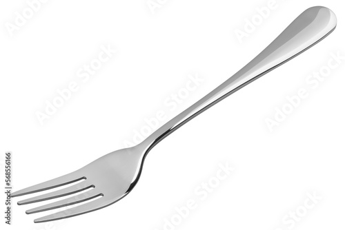 Fork, cutlery isolated on white background, clipping path, full depth of field