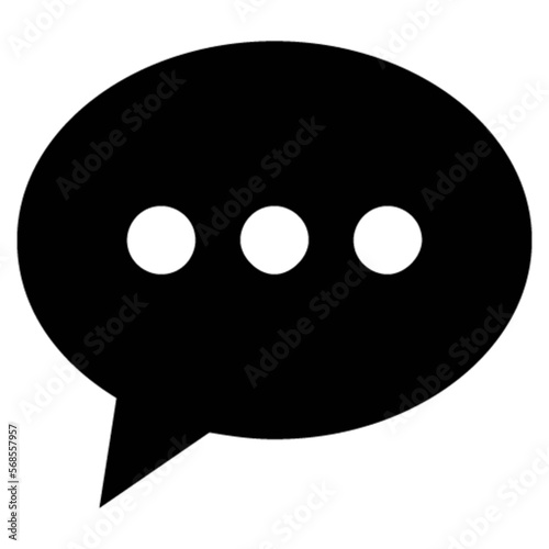 speech bubble three dots vector, icon, symbol, logo, clipart, isolated. vector illustration. vector illustration isolated on white background.