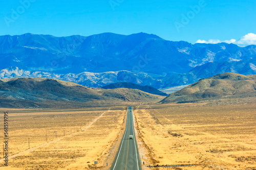 Travelling by Highway 50 in Nevada, The loneliest road in America, USA