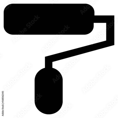 paint roller vector, icon, symbol, logo, clipart, isolated. vector illustration. vector illustration isolated on white background.