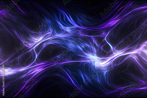 abstract background with lines, flow of energy - By Generative AI