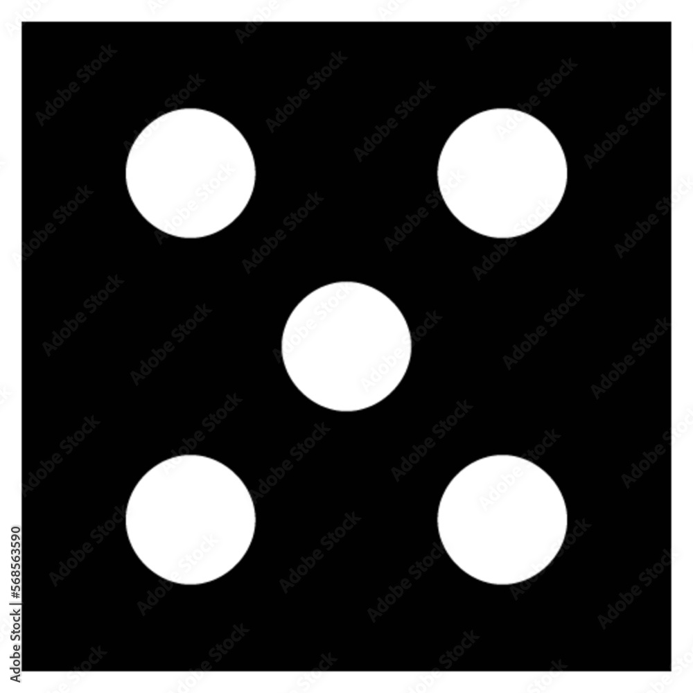 dice five vector, icon, symbol, logo, clipart, isolated. vector illustration. vector illustration isolated on white background. dice five vector, icon, symbol, logo, clipart, isolated. vector illustration. vector illustration isolated on white background.