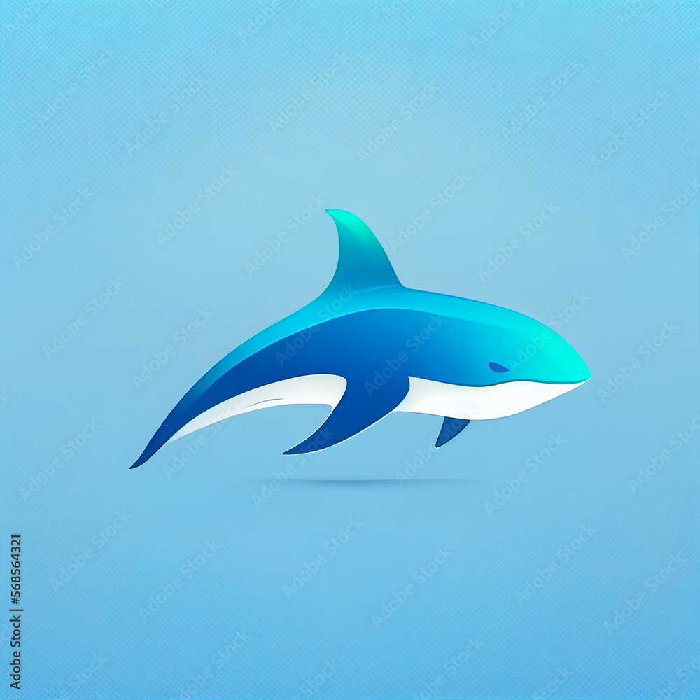 Naklejka premium shark logo mascot