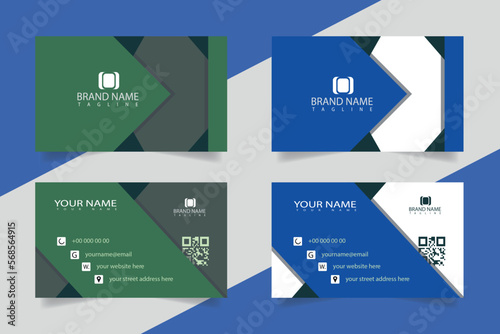 Visiting card or Business Card design template for personal or corporate use