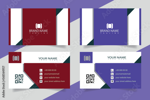 Visiting card or Business Card design template for personal or corporate use