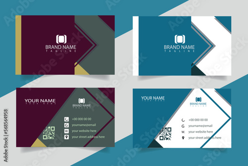 Visiting card or Business Card design template for personal or corporate use