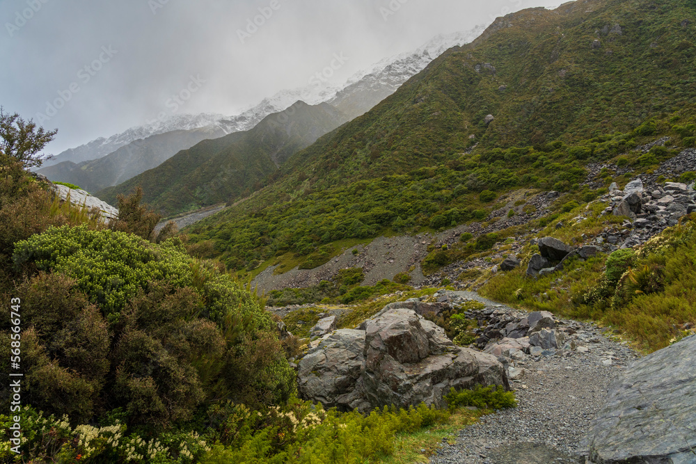 View from Mount Cook, New Zealand. View from Mount Cook, New Zealand.