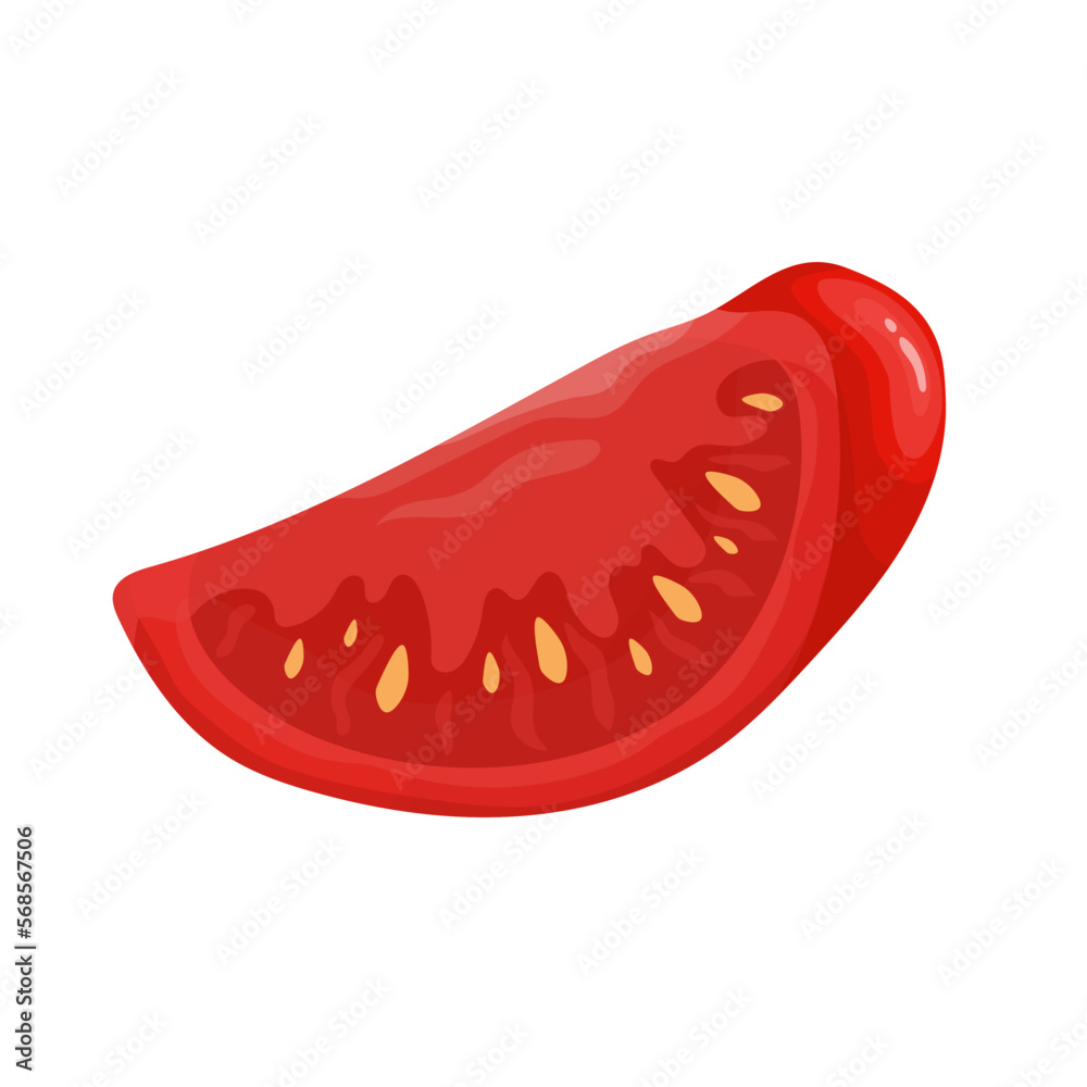 SliSlice of ripe juicy tomato.Vector graphics.ce of ripe juicy tomato.Vector graphics. SliSlice of ripe juicy tomato.Vector graphics.ce of ripe juicy tomato.Vector graphics.