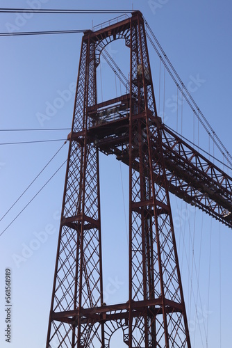 Hanging Bridge of Biscay in Portugalete, Spain