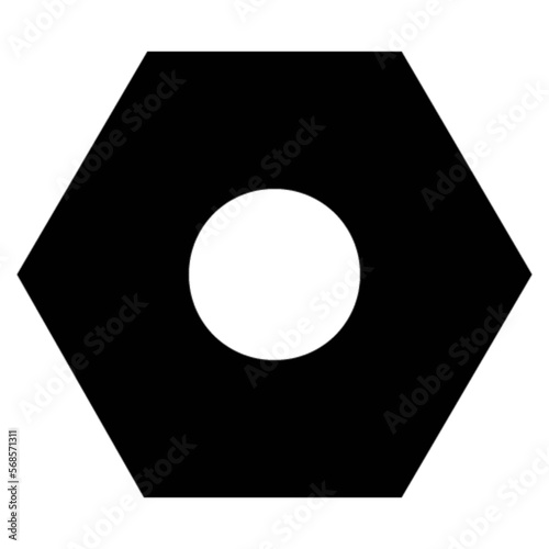 nut bolt vector, icon, symbol, logo, clipart, isolated. vector illustration. vector illustration isolated on white background.