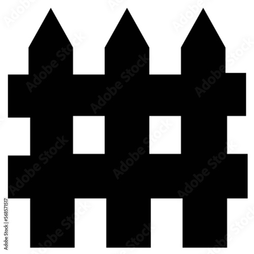 fence vector, icon, symbol, logo, clipart, isolated. vector illustration. vector illustration isolated on white background.